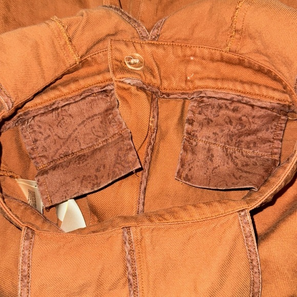 Pilcro Deep-V Jumpsuit Mango - Picture 7 of 12